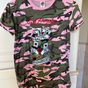 Ed Hardy Love is a Gamble Camo T